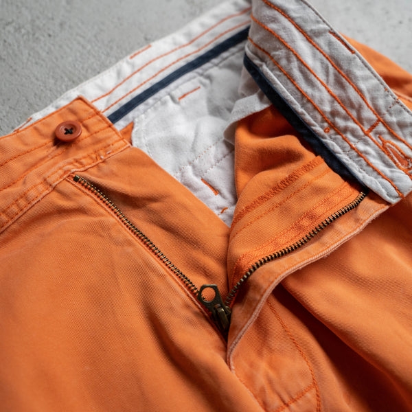 1990s Ralph Lauren orange cargo shorts