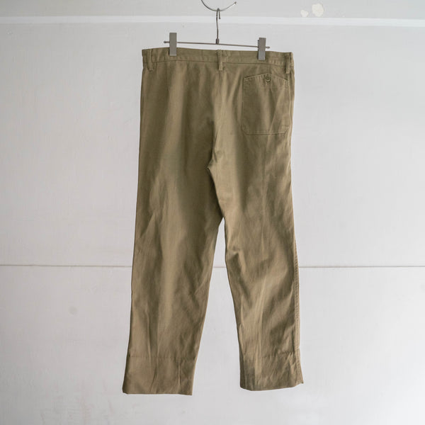 1980-90s Italian military one tuck chino pants 'used'