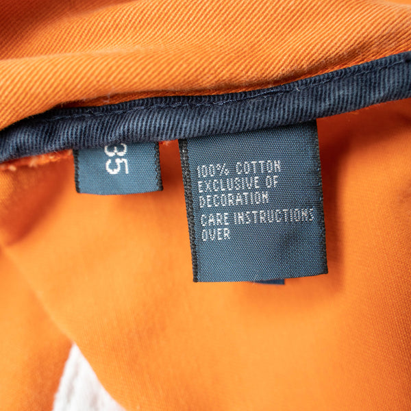 1990s Ralph Lauren orange cargo shorts