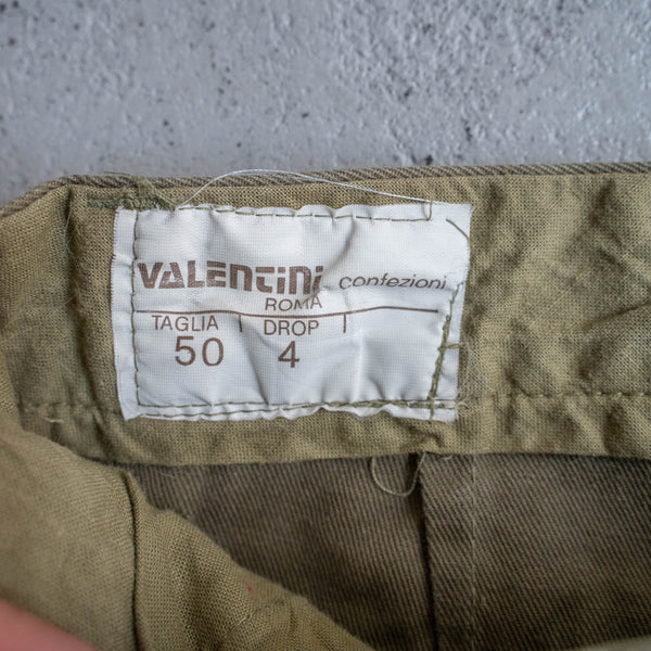 1980-90s Italian military one tuck chino pants 'used'