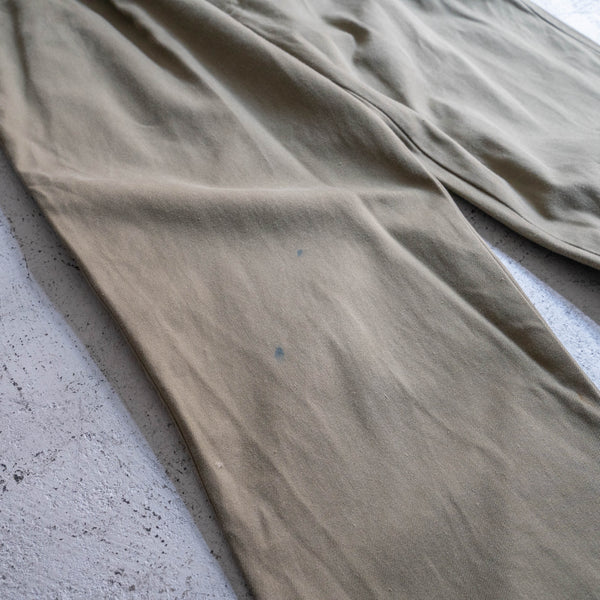 1980-90s Italian military one tuck chino pants 'used'