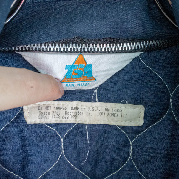 1980-90s USA navy short length work jacket with liner -paint-
