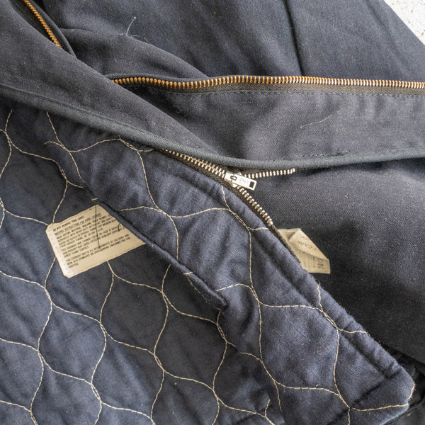 1980-90s USA navy short length work jacket with liner -paint-