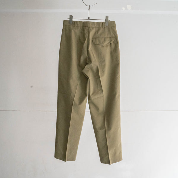 1960s Australian military olive 2 tuck dress pants 'dead stock'