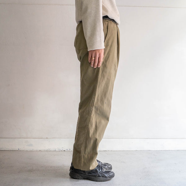 1980-90s Italian military one tuck chino pants 'used'