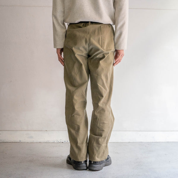 1980-90s Italian military one tuck chino pants 'used'