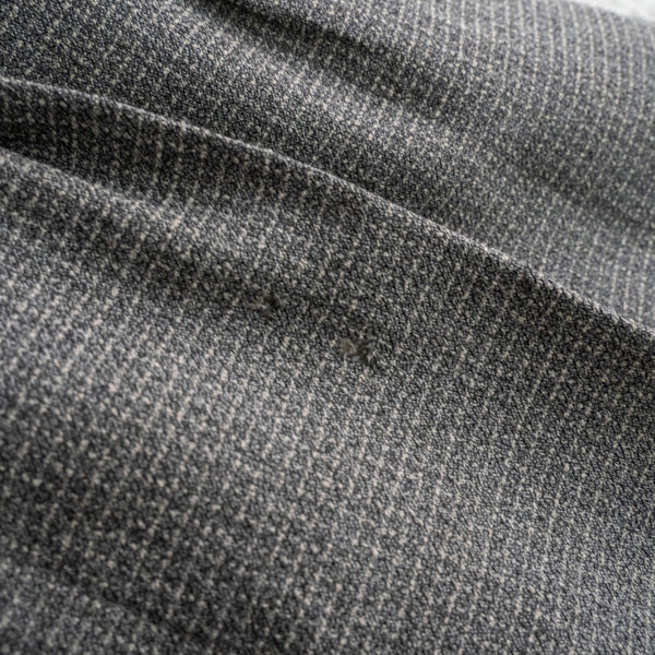 1980s Japan vintage gray based plaid pattern 2 tuck slacks