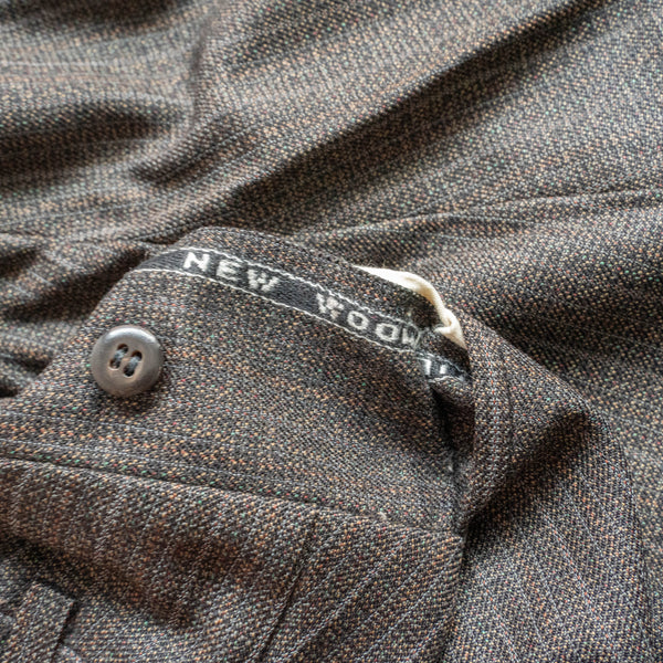 1970s Japan vintage brown based multi stripe slacks