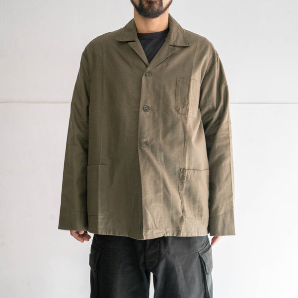 1980s Dutch military open collar work shirt jacket "dead stock"