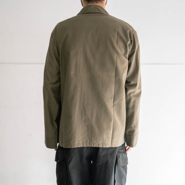 1980s Dutch military open collar work shirt jacket "dead stock"