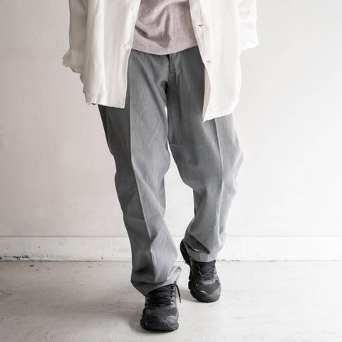 around 1980s Japan vintage light gray color work pants -light weight-