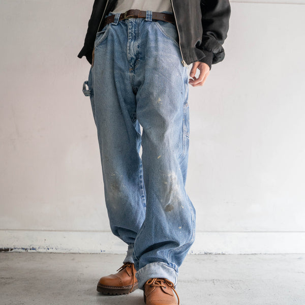 2000s Wrangler blue denim pants -good paint-