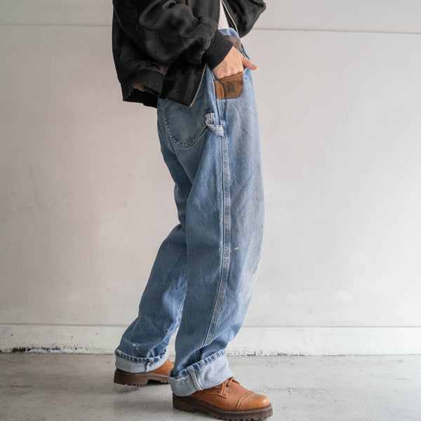 2000s Wrangler blue denim pants -good paint-