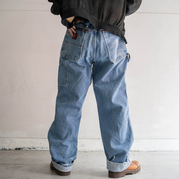 2000s Wrangler blue denim pants -good paint-