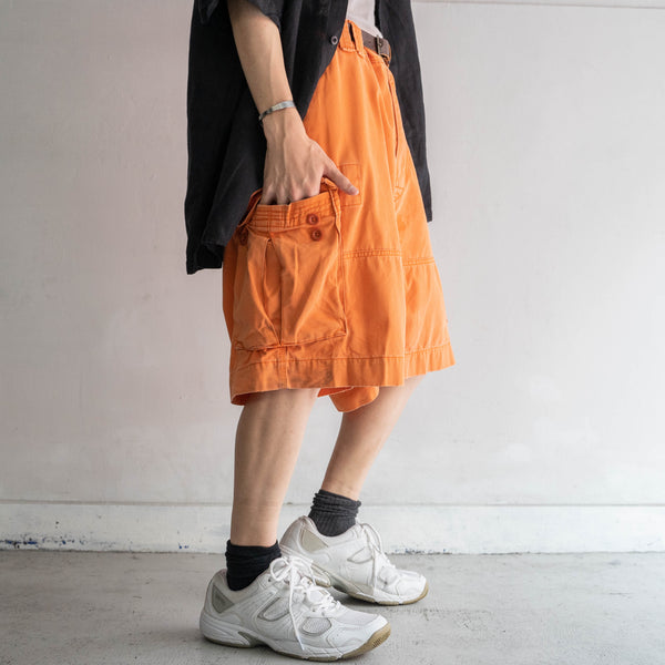 1990s Ralph Lauren orange cargo shorts