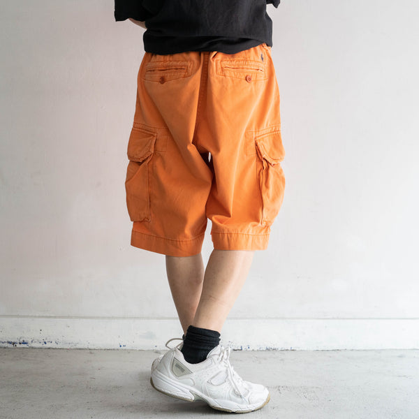 1990s Ralph Lauren orange cargo shorts