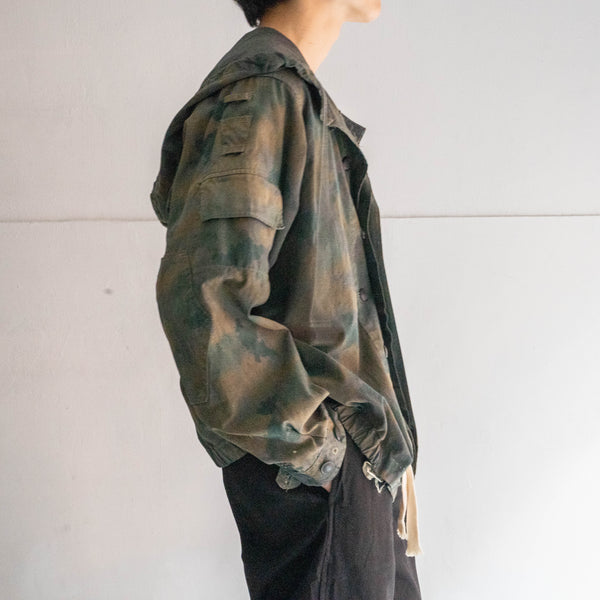around 1960s German military blumentarn camouflage sniper jacket -over dyed-