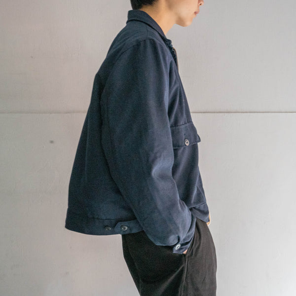 1980-90s USA navy short length work jacket with liner -paint-
