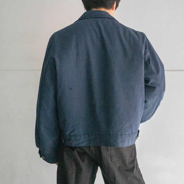 1980-90s USA navy short length work jacket with liner -paint-