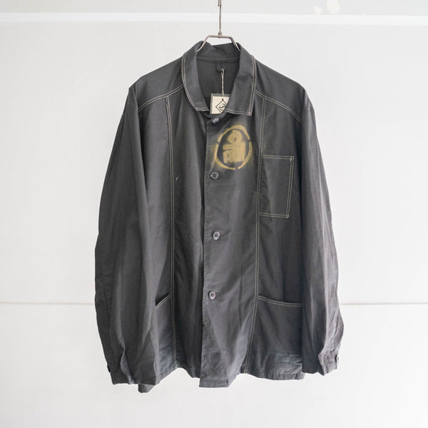 around 1980s Soviet military sumikuro color work jacket -with stencil- 'dead stock'