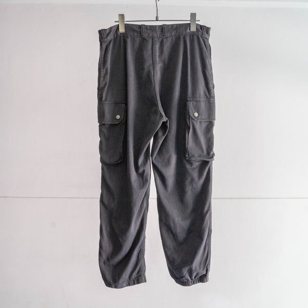 1980-90s French military F2 cargo pants 'black dyed'