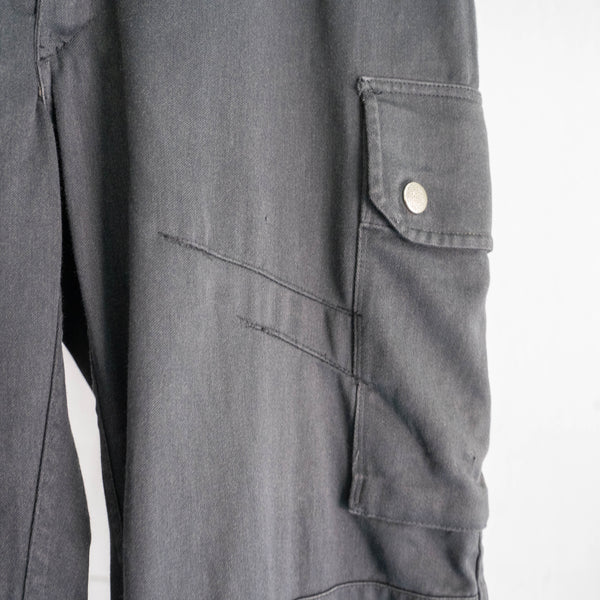 1980-90s French military F2 cargo pants 'black dyed'