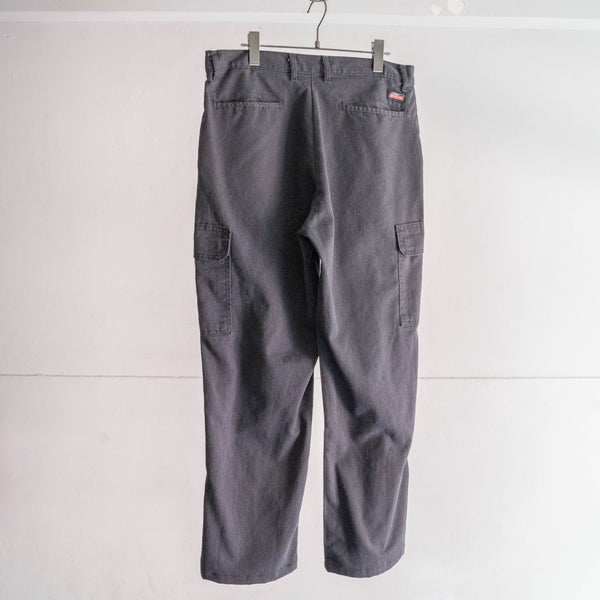 1990-00s 'Dickies' charcoal gray color wide cargo pants