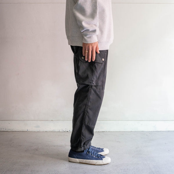 1980-90s French military F2 cargo pants 'black dyed'