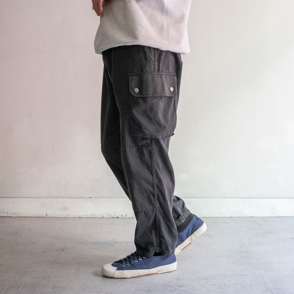 1980-90s French military F2 cargo pants 'black dyed'