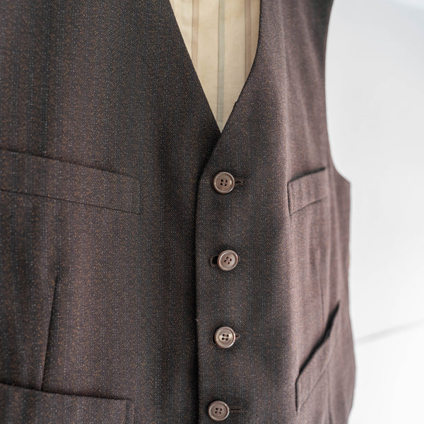 1970-80s Japan vintage dark brown vest