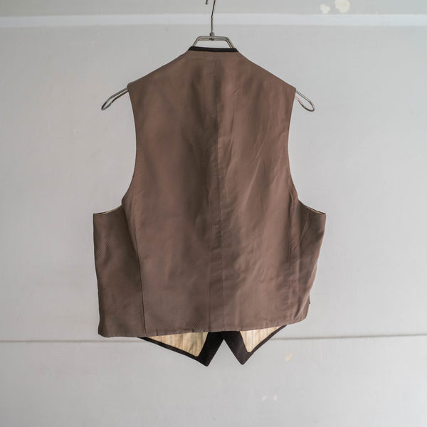 1970-80s Japan vintage dark brown vest