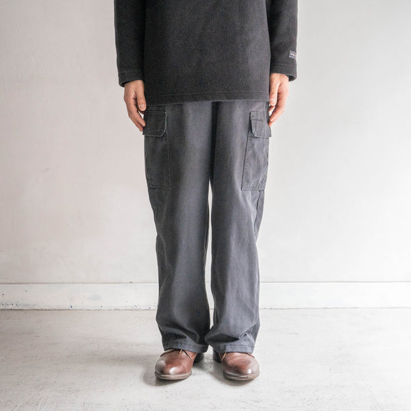 1990-00s 'Dickies' charcoal gray color wide cargo pants