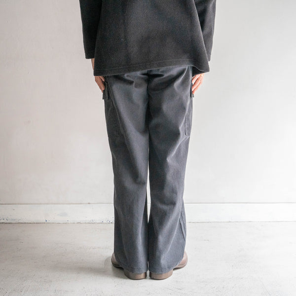 1990-00s 'Dickies' charcoal gray color wide cargo pants