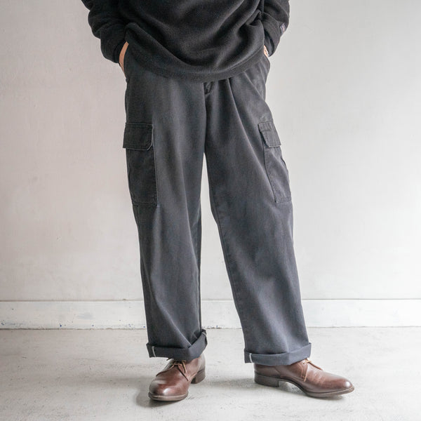 1990-00s 'Dickies' charcoal gray color wide cargo pants