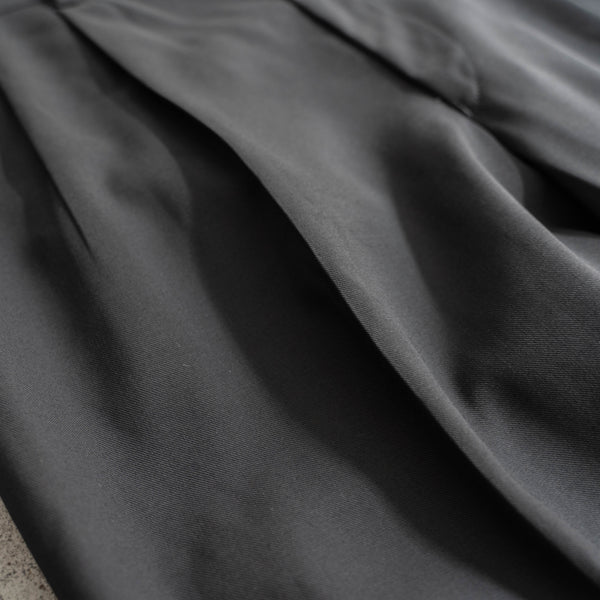 2000s Japan vintage black 2 tuck slacks