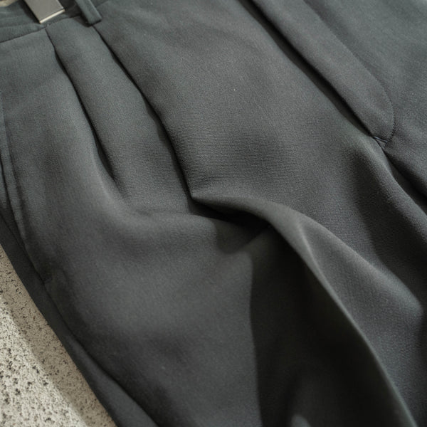 1990s Japan vintage gray 2 tuck slacks