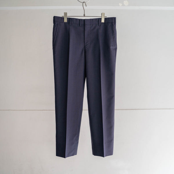 1980-90s Japan vintage navy striped slacks -light weight-