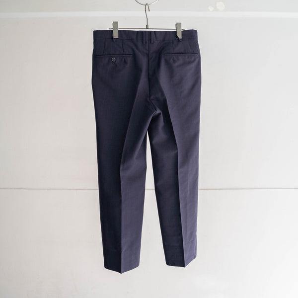 1980-90s Japan vintage navy striped slacks -light weight-