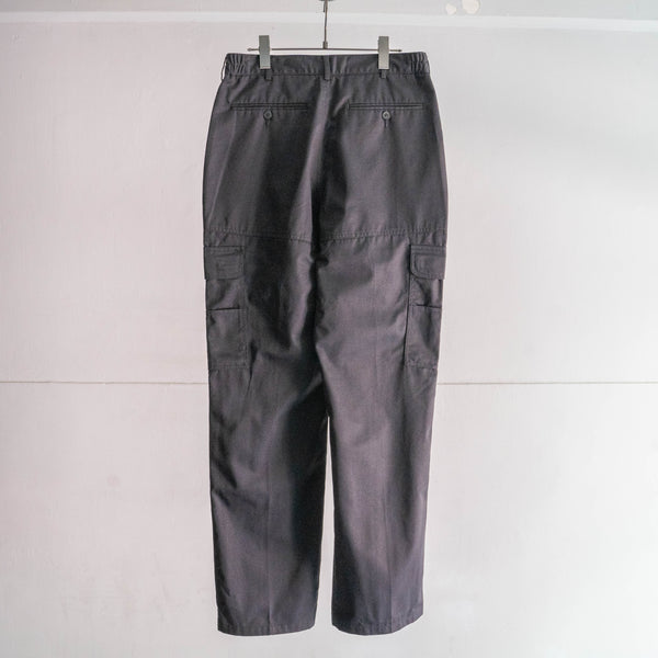 2000s British police black color tech cargo pants 'dead stock'