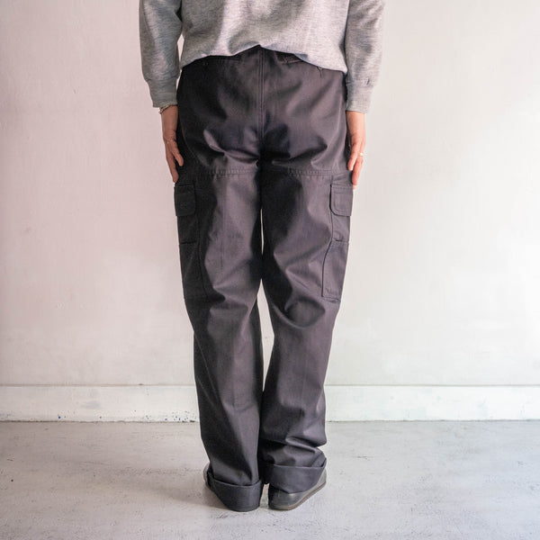 2000s British police black color tech cargo pants 'dead stock'