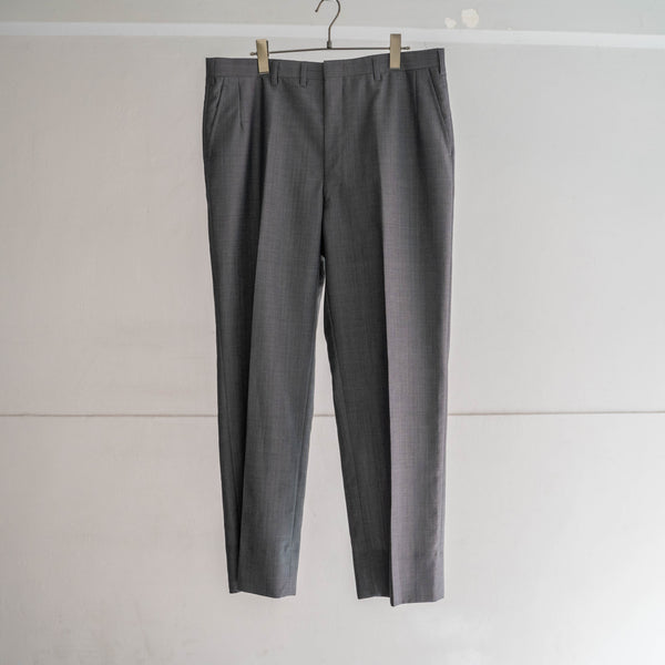 1990s Japan vintage light gray stripe slacks -light weight-