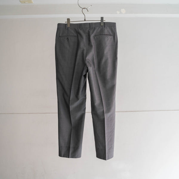 1990s Japan vintage light gray stripe slacks -light weight-