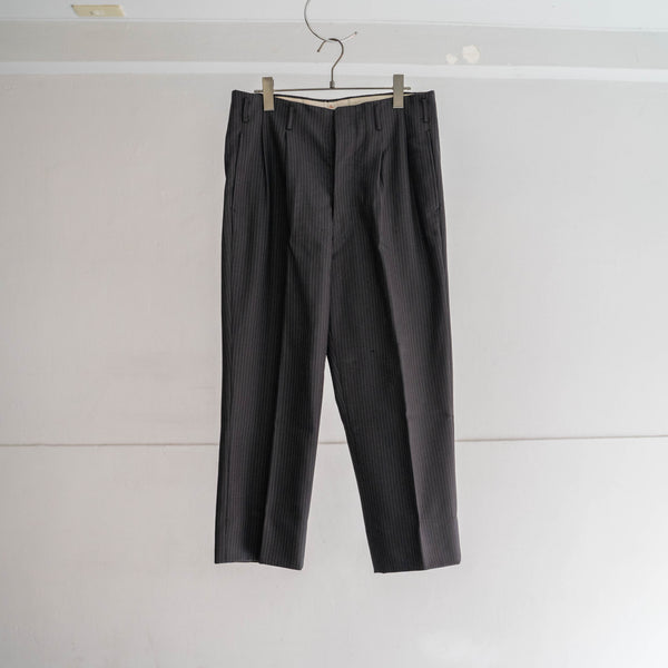 1960-70s Japan vintage black based stripe slacks