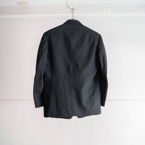 1970-80s Japan vintage shadow check tailored jacket -good tex-