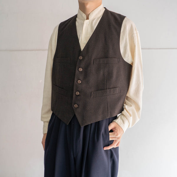 1970-80s Japan vintage dark brown vest