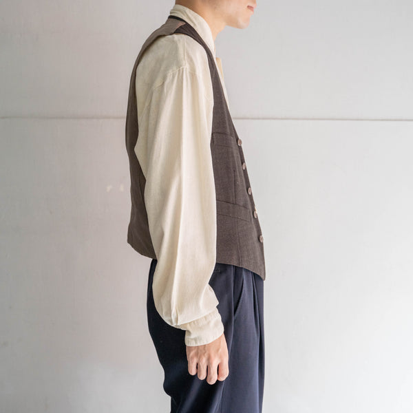 1970-80s Japan vintage dark brown vest