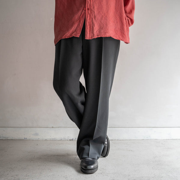 1990s Japan vintage gray 2 tuck slacks