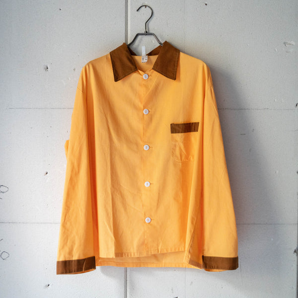 1990s Czech military orange color sleeping shirt 'dead stock’　