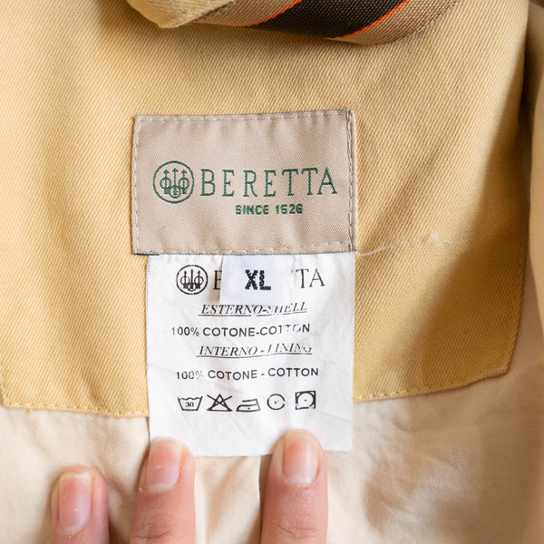 around 1990s yellow beige color 4 pockets jacket -hunting like-