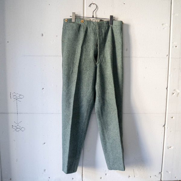 1940-50s Swiss military side line wool pants 'early model' 'dead stock'